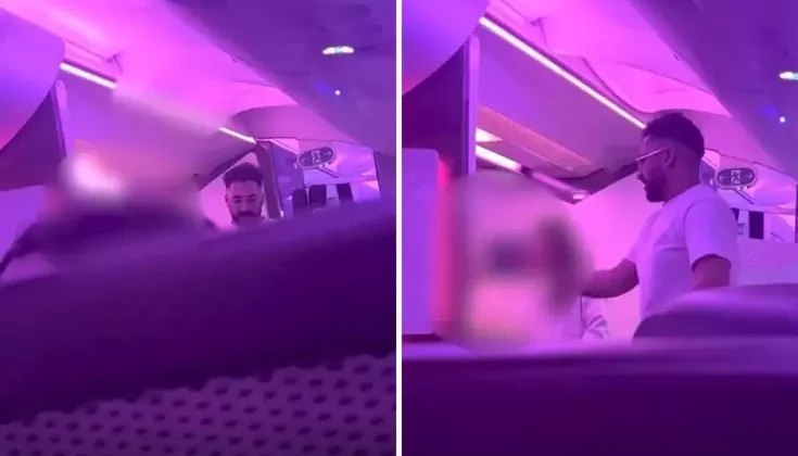 Erkek yolcudan kendisini uyaran kadın hostese iğrenç tehdit: Sana tecavüz edeceğim